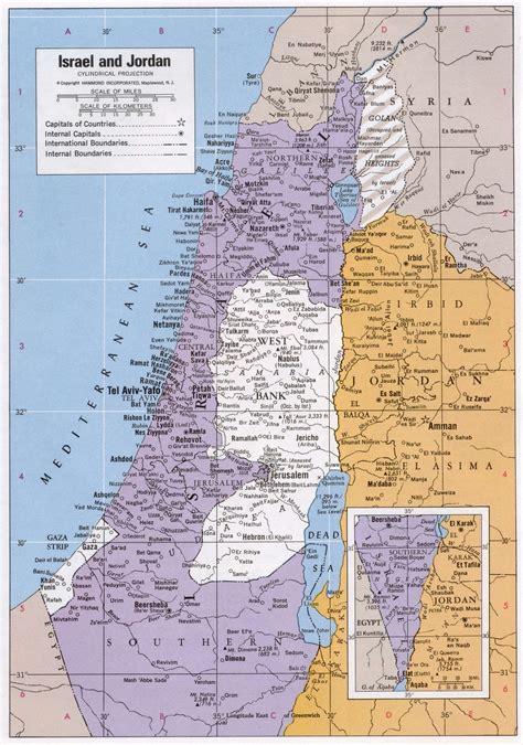 карта израиля и палестины 2023